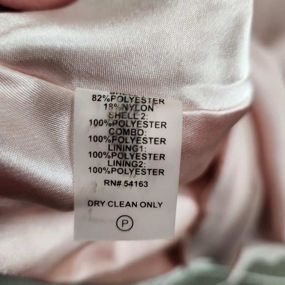 Calvin Klein Light Petal Pink Bridesmaid Formal Lace A-Line Dress Women's Size 6 - Picture 13 of 15